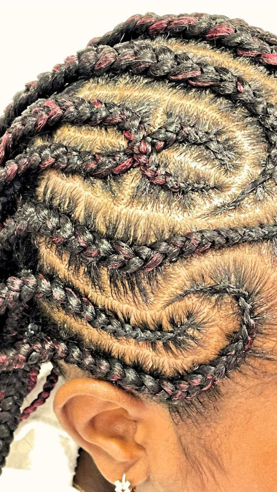 Braided style with design